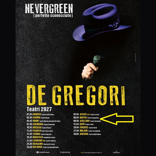 de gregori 1 marzo 2027